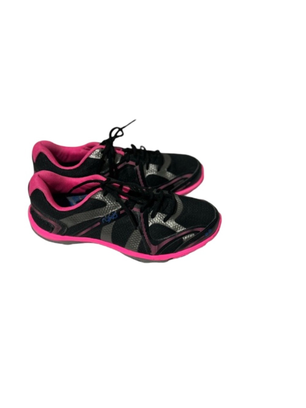 Ryka Pink Black Running Sneakers Shoes Size 8